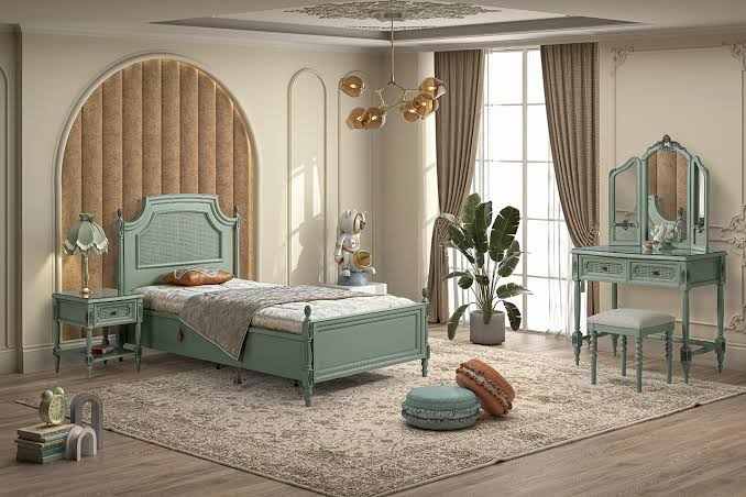 سرویس خواب سبز مناسب دکوراسیون مدرن و زیبا